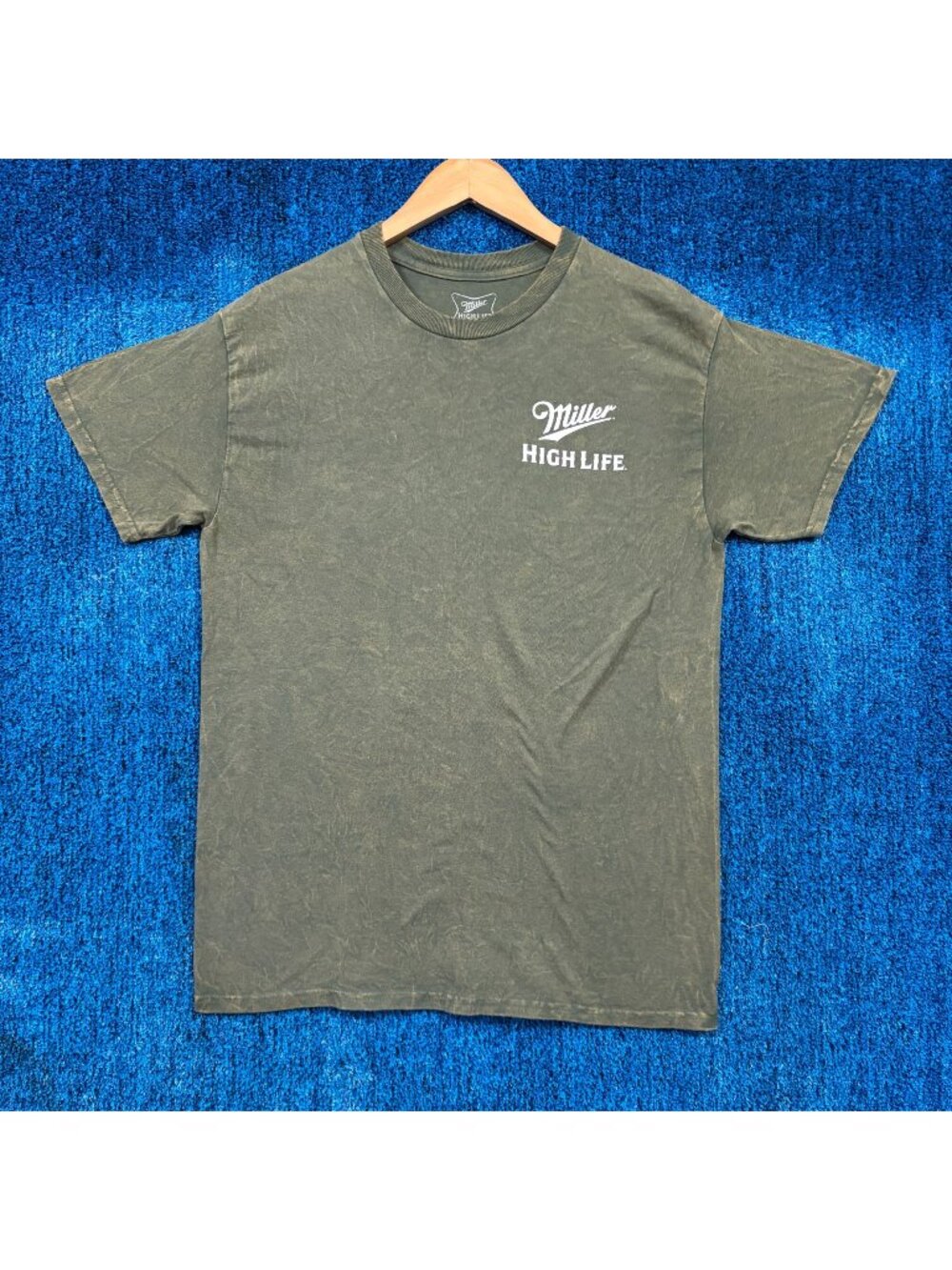Miller High Life Champagne Of Beer Green T-Shirt Size Medium